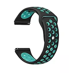 Змінний ремінець для розумного годинника Nike Style для Xiaomi iMi KW66/Mi Watch Color/Haylou LS01/LS02/Haylou Smart Watch Solar LS05 (705800) Black-Blue