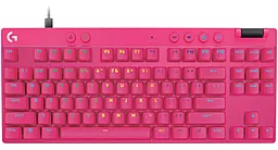 Клавиатура Logitech G Pro X TKL Rapid Linear Magenta (920-013253) - фото Клавиатура Logitech G Pro X TKL Rapid Linear Magenta (920-013253)
