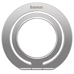 Магнитный кольцо-держатель Baseus Halo Series Foldable Metal Ring (Single ring) Grey (SUCH00001) - фото Магнитный кольцо-держатель Baseus Halo Series Foldable Metal Ring (Single ring) Grey (SUCH00001)