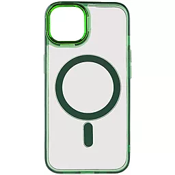 Чохол Epik Iris with MagSafe для Apple iPhone 12 Pro Max Green - фото Чохол Epik Iris with MagSafe для Apple iPhone 12 Pro Max Green