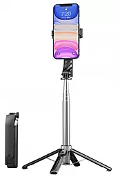 Монопод-трипод для селфі XO SS11 Four Legged Reinforced Stand Bluetooth Selfie Stick 100CM Black - фото Монопод-трипод для селфі XO SS11 Four Legged Reinforced Stand Bluetooth Selfie Stick 100CM Black