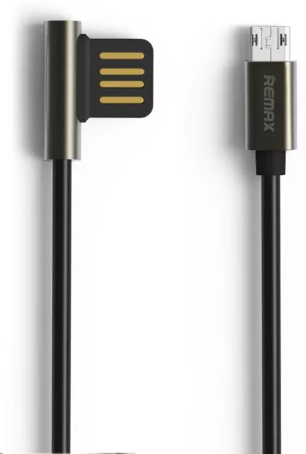Кабель Remax Emperor USB-A - micro USB 12w 2.4a 1м cable Black (RC-054m) - фото 1