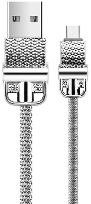 Кабель Joyroom JESS USB-A - micro USB 12w 2.4a 1м cable Silver (S-M336) - фото 1