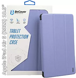 Чехол для планшета BeCover Tri Fold Hard для Apple iPad Air (4/5) 2020/2022 10.9" Purple (709665) - фото Чехол для планшета BeCover Tri Fold Hard для Apple iPad Air (4/5) 2020/2022 10.9" Purple (709665)