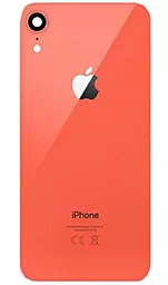 Задняя крышка корпуса Apple iPhone XR  со стеклом камеры Coral