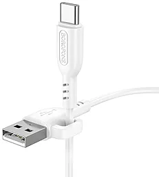Кабель Borofone BX91 USB-A - Type-C 15w 3a 1м cable White - мініатюра 3