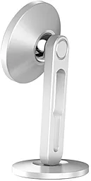 Держатель магнитный Baseus Hollow Magnetic Clamping Function Silver (SULK-0S) - миниатюра 3