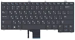 Клавіатура для ноутбуку Dell Latitude E7440 E7420 с указателем Point Stick з підсвіткою Light 002689 чорна - мініатюра 3