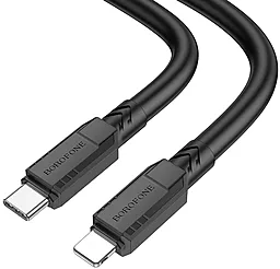 Кабель Borofone BX81 Goodway USB Type-C - Lightning 20w 3a 1м PD сable Black - миниатюра 3 Кабель Borofone BX81 Goodway USB Type-C - Lightning 20w 3a 1м PD сable Black - миниатюра 3