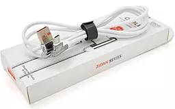 Кабель iKaku KSC-125 Zidan Zinc Alloy USB-A - micro USB 16w 3a 1.2м cable White - фото Кабель iKaku KSC-125 Zidan Zinc Alloy USB-A - micro USB 16w 3a 1.2м cable White