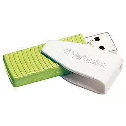 Флешка Verbatim 32GB STORE'N'GO SWIVEL GREEN USB 2.0 (49815) - миниатюра 4