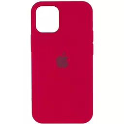 Чехол Silicone Case Full для Apple iPhone 15 Rose red
