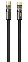 Кабель Remax RC-C063 Cofruite Series USB Type-C - Type-C 60w 3a 1.2м PD cable Black - фото Кабель Remax RC-C063 Cofruite Series USB Type-C - Type-C 60w 3a 1.2м PD cable Black