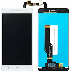 Дисплей Xiaomi Redmi Note 4 Snapdragon (Global Version) с тачскрином, оригинал, White