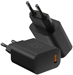 Сетевое зарядное устройство WUW C170 18w QC3.0 USB-A home charger black - фото Сетевое зарядное устройство WUW C170 18w QC3.0 USB-A home charger black