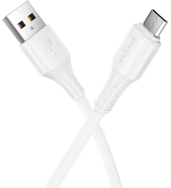 Кабель Hoco X120 USB-A - micro USB 12w 2.4a 1м cable White - фото 2