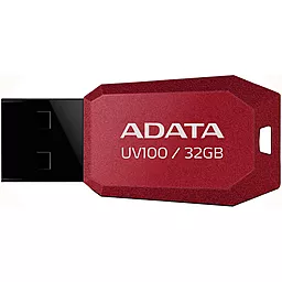 Флешка ADATA 32GB DashDrive UV100 Red USB 2.0 (AUV100-32G-RRD) - фото Флешка ADATA 32GB DashDrive UV100 Red USB 2.0 (AUV100-32G-RRD)