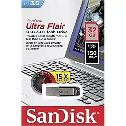 Флешка SanDisk 32GB Ultra Flair USB 3.0 (SDCZ73-032G-G46) - мініатюра 5