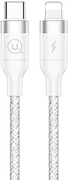 Кабель Usams U31 USB Type-C - Lightning 18w 2.4a 1.2м PD сable White - фото Кабель Usams U31 USB Type-C - Lightning 18w 2.4a 1.2м PD сable White