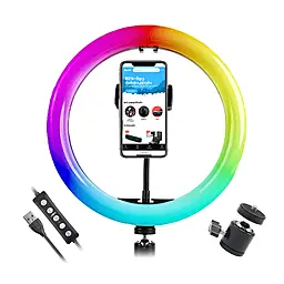 Кільцева лампа LJJ-36 RGB 39 pcs + 192 pcs - фото Кільцева лампа LJJ-36 RGB 39 pcs + 192 pcs