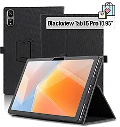 Чехол для планшета BeCover Slimbook для Blackview Tab 16 Pro 10.95" Black (713718) - фото Чехол для планшета BeCover Slimbook для Blackview Tab 16 Pro 10.95" Black (713718)