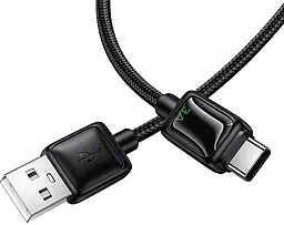 Кабель Hoco U146 USB-A - Type-C 15w 3a 1.2м cable Black - мініатюра 4