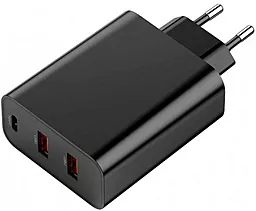 Сетевое зарядное устройство с быстрой зарядкой Baseus Speed PPS Quick Charger (2USB, 1Type-C, 5A) QC3.0/PD3.0 60W Black (CCFS-G01) - миниатюра 2