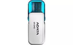 Флешка ADATA UV240 16GB USB 2.0 (AUV240-16G-RWH) White - фото Флешка ADATA UV240 16GB USB 2.0 (AUV240-16G-RWH) White