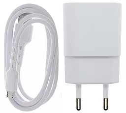 Сетевое зарядное устройство iZi LW-11 + L-18 1a home charger + micro USB cable white - фото Сетевое зарядное устройство iZi LW-11 + L-18 1a home charger + micro USB cable white