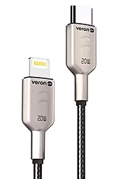 Кабель USB PD Veron CL04 20w 3a 1m USB Type-C - Lightning cable black