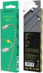 Кабель Borofone BX24 Ring Current USB-A - Type-C 12w 2.4a 1м cable Gold - миниатюра 4 Кабель Borofone BX24 Ring Current USB-A - Type-C 12w 2.4a 1м cable Gold - миниатюра 4