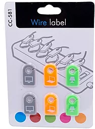 Організатор для кабелів ExtraDigital Cable Label CC-581 Color (KBC1722) - мініатюра 3