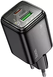 Сетевое зарядное устройство Hoco N53 30w PD/QC USB-C/USB-A prots fast charger black