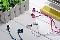 Наушники Miracase Zipper In-ear (ME801) Hot Pink - миниатюра 2