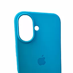 Чохол Silicone Case Full для Apple iPhone 16 Surf Blue - мініатюра 5 Чохол Silicone Case Full для Apple iPhone 16 Surf Blue - мініатюра 5
