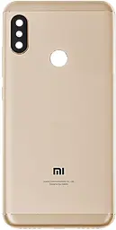 Задняя крышка корпуса Xiaomi Mi A2 Lite / Redmi 6 Pro со стеклом камеры Gold - фото Задняя крышка корпуса Xiaomi Mi A2 Lite / Redmi 6 Pro со стеклом камеры Gold