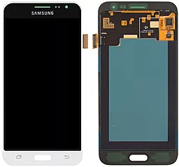 Дисплей Samsung Galaxy J3 J320 2016 з тачскріном, оригінал, White - фото Дисплей Samsung Galaxy J3 J320 2016 з тачскріном, оригінал, White