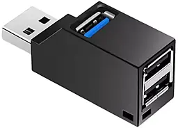 USB-A хаб EasyLife 4-in-1 USB3.0 black - фото USB-A хаб EasyLife 4-in-1 USB3.0 black