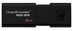 Флешка Kingston 8Gb DataTraveler 100 Generation 3 USB3.0 (DT100G3/8GB) Black - мініатюра 3