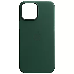 Чехол Epik Leather Case (AA) with MagSafe для Apple iPhone 13 (6.1") Military green