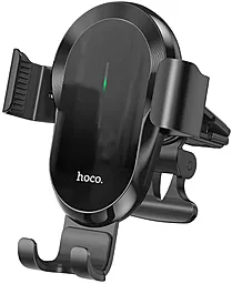 Автодержатель с беспроводной зарядкой Hoco CA105 Guide Wireless Holder Black