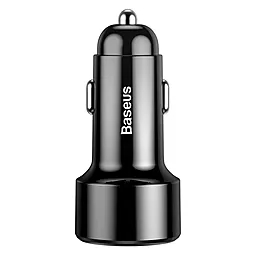 Автомобільний зарядний пристрій з швидкою зарядкою Baseus Magic Series 45W QC3.0 6A 2xUSB-A Black (CCMLC20A-01) - мініатюра 3