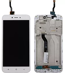 Дисплей Xiaomi Redmi 5A, Redmi Go с тачскрином и рамкой, оригинал, White - фото Дисплей Xiaomi Redmi 5A, Redmi Go с тачскрином и рамкой, оригинал, White