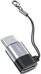 Адаптер-переходник Earldom ET-TC16 M-F USB Type-C -> micro USB Black - фото Адаптер-переходник Earldom ET-TC16 M-F USB Type-C -> micro USB Black