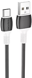 Кабель Borofone BX84 Rise USB-A - Type-C 15w 3a 1м cable Black - фото Кабель Borofone BX84 Rise USB-A - Type-C 15w 3a 1м cable Black