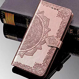 Кожаный чехол (книжка) Art Case с визитницей для Samsung Galaxy A02s / Розовый - миниатюра 4