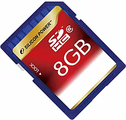Карта пам'яті Silicon Power SDHC 8GB Class 6 (SP008GBSDH006V10) - фото Карта пам'яті Silicon Power SDHC 8GB Class 6 (SP008GBSDH006V10)