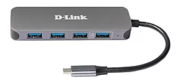 Мультипортовый USB Type-C хаб D-Link 5-in-1 grey (DUB-2340/A1A)