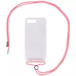 Чехол Epik Crossbody Transparent Apple iPhone 7 Plus, iPhone 8 Plus Pink
