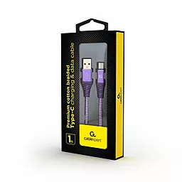 Кабель USB Cablexpert Premium 2.1a USB Type-C Cable Purple (CC-USB2B-AMCM-1M-PW) - миниатюра 2